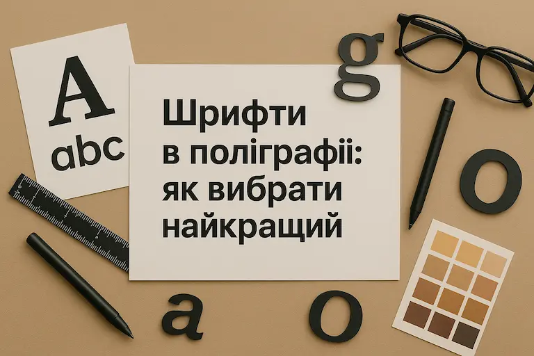 Шрифти в поліграфії: як вибрати найкращий для дизайну і друку