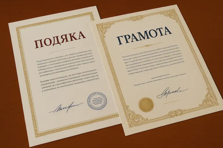 Грамоти та подяки: як створити престижний документ