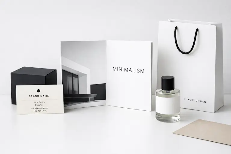 Приклади друкованого мінімалізму для брендів