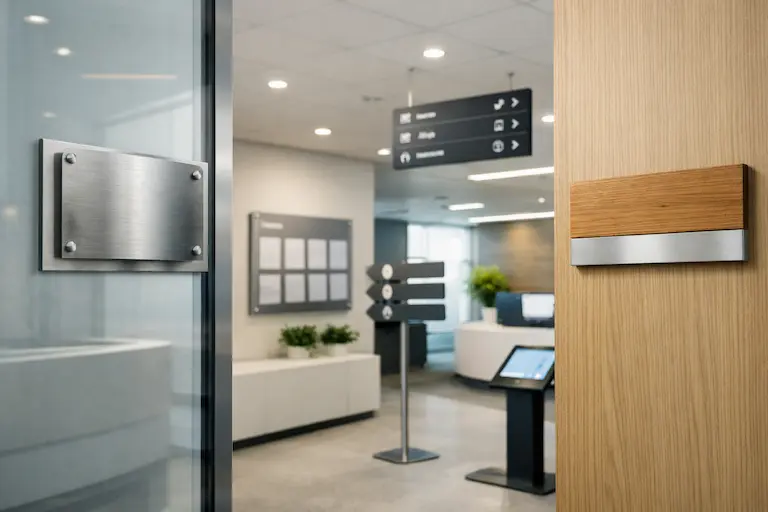 Брендування офісу за допомогою табличок: рішення для бізнесу